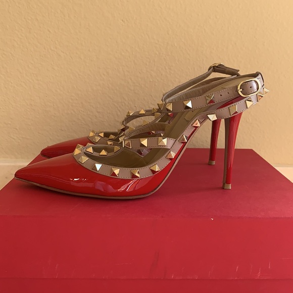 Authentic Valentino rockstud heels, sz 40. - Picture 2 of 11